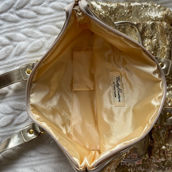 Gold sequin shoulder bag - Picture 4 of 4